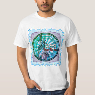Statue Of Liberty Blue USA   t-shirt