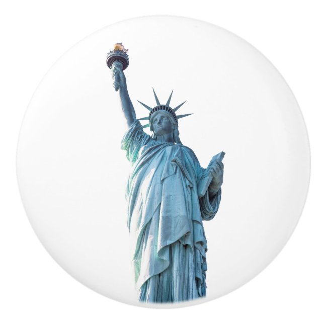 Statue of liberty   ceramic knob (Front)