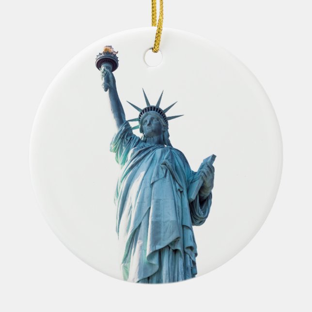 Statue of liberty   ceramic ornament (Front)