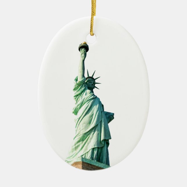 Statue of liberty  ceramic ornament (Front)