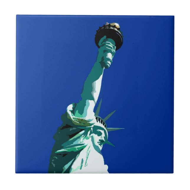 Statue of Liberty Ceramic Tile (Front)