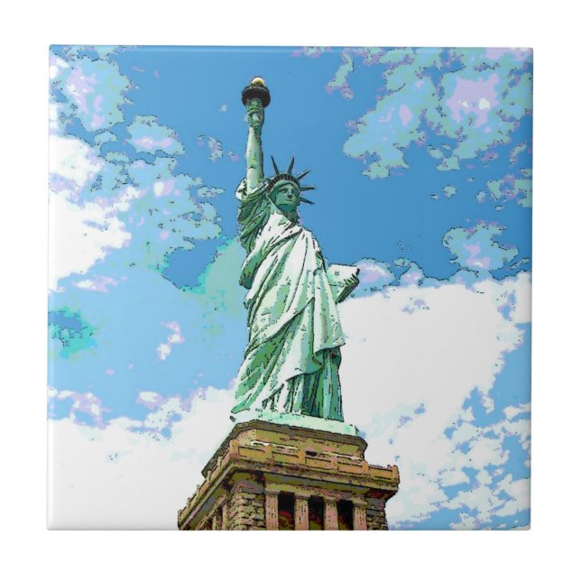 Statue of Liberty Ceramic Tile (Front)