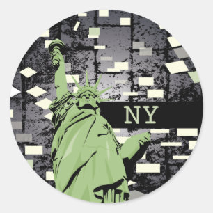 Statue of Liberty Classic Round Sticker