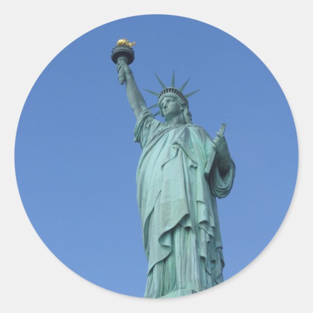 Statue of Liberty Classic Round Sticker (Front)
