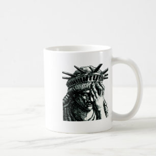 Statue Of Liberty Crying Anti Trump Resist No Musl Coffee Mug
