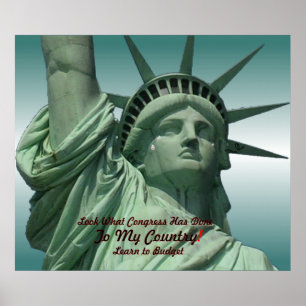 Statue of Liberty Crying Poster