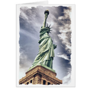 Statue of Liberty custom greeting card