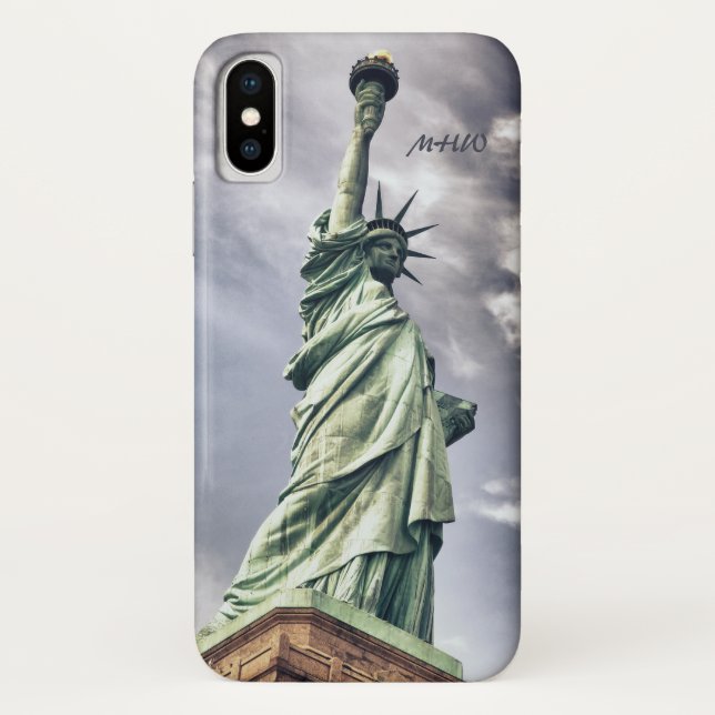 Statue of Liberty custom monogram phone cases (Back)