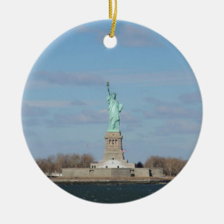 Statue Of Liberty Ellis Island Ceramic Tree Decoration
