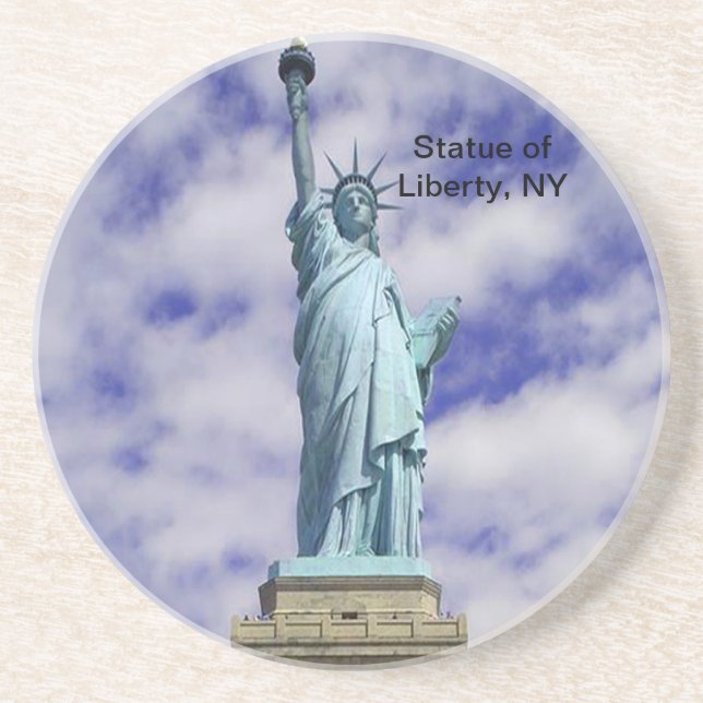 Statue of Liberty, Ellis Island, New York Coaster (Front)