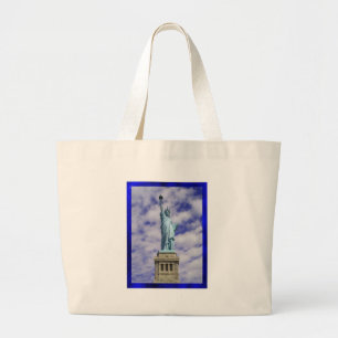 Statue of Liberty, Ellis Island, New York Large Tote Bag