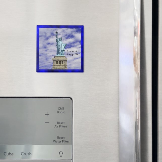 Statue of Liberty, Ellis Island, New York Magnet (In Situ (Fridge))