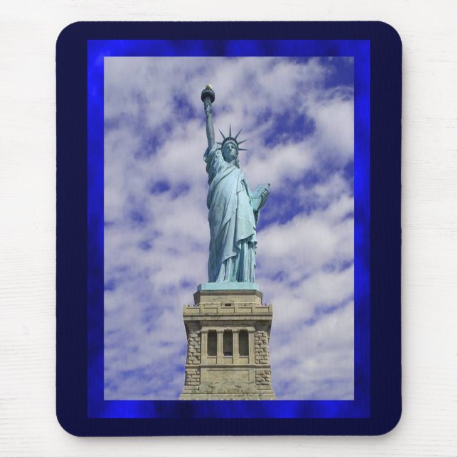 Statue of Liberty, Ellis Island, New York Mousepad (Front)