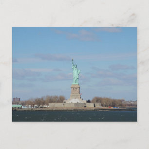 Statue Of Liberty Ellis Island Postcard