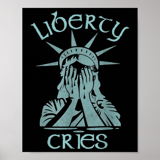 Statue Of Liberty Expresses Headache Disgust Cry A Poster (Front)