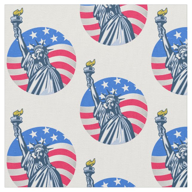 statue of liberty fabric (Close Up)