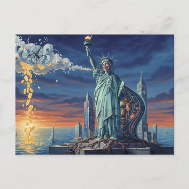 Statue of Liberty fine art Postcard (Front)