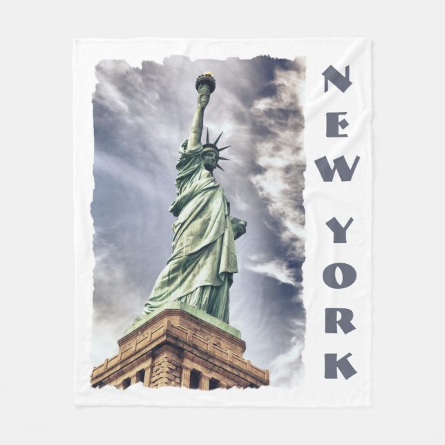 Statue of Liberty fleece blanket (Front)