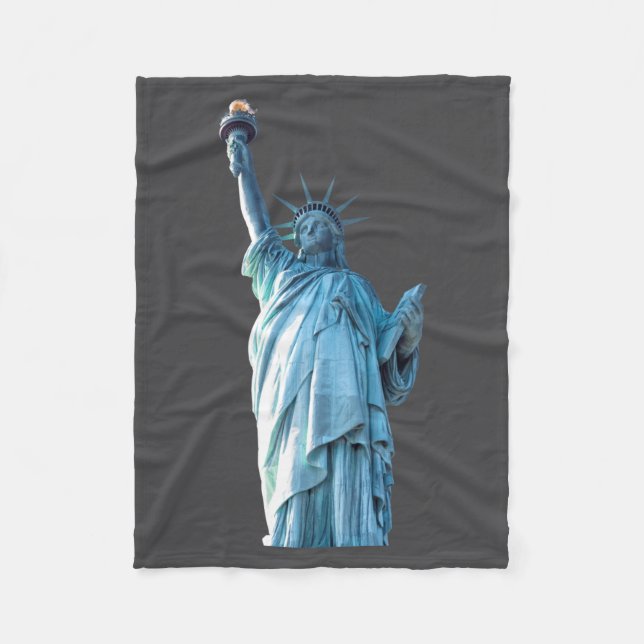 Statue Of Liberty  Fleece Blanket (Front)