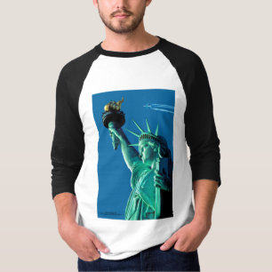 Statue of Liberty for Men's-Sleeve-Raglan-T-Shirt T-Shirt