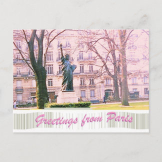 Statue of Liberty from Paris Postcard