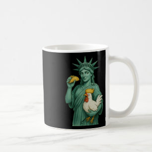 Statue Of Liberty Funny Patriotic Let's Go Taco 1  Coffee Mug