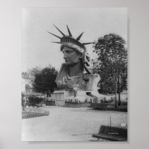 Statue of Liberty Head - Paris Park Poster