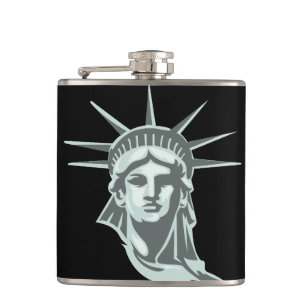 Statue of Liberty hip flask