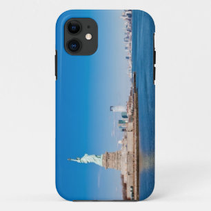 Statue of Liberty, Hudson River and Manhattan iPhone 11 Case