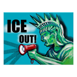 Statue Of Liberty - ICE OUT Poster