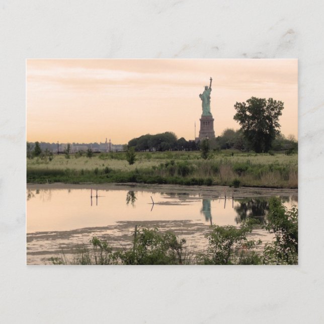 Statue Of Liberty In Morning Postcard (Front)