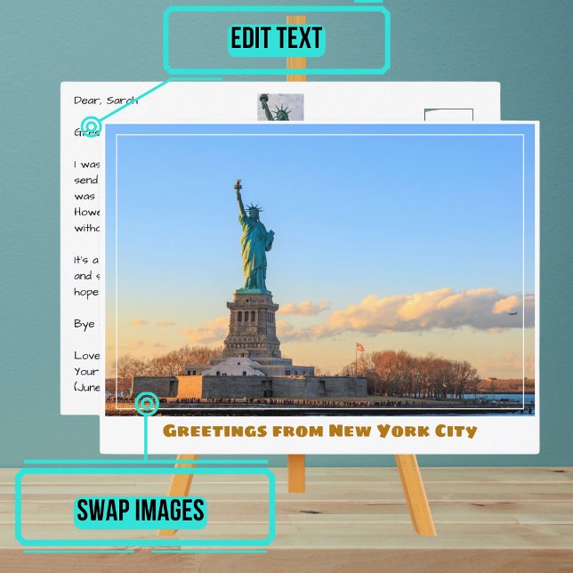 Statue of Liberty in New York City Postcard (Please enjoy our New York City postcard)