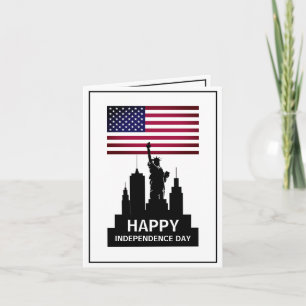 Statue of Liberty, Independence Day Celebration Card