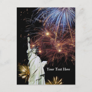 Statue of Liberty - Independence Day Celebration Postcard