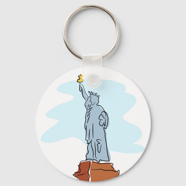 Statue of Liberty Key Ring (Front)