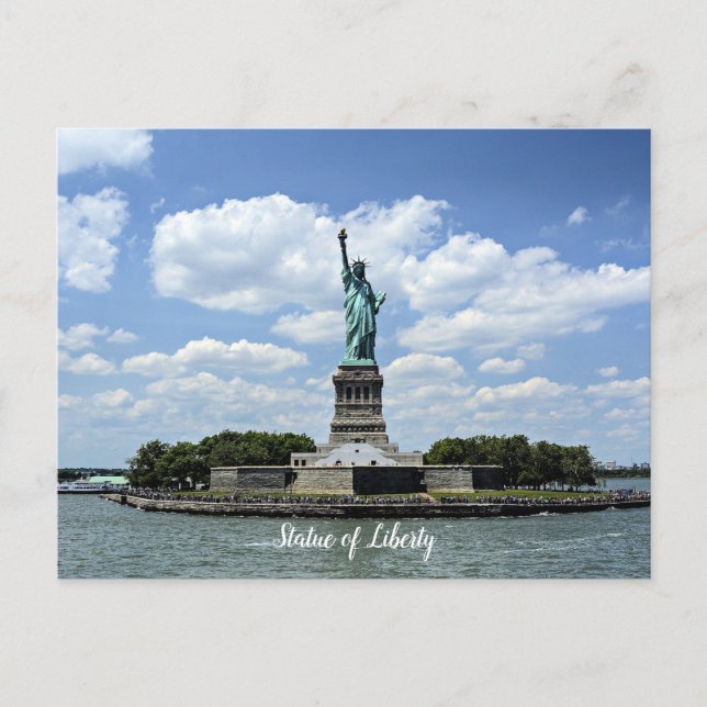 Statue of Liberty, Liberty Island, Postcard (Front)