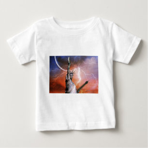 Statue of Liberty Lightening. Baby T-Shirt