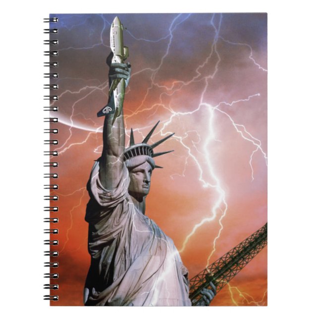 Statue of Liberty Lightening. Notebook (Front)