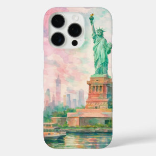 Statue of Liberty Luggage Tag New York City iPhone 16 Pro Case