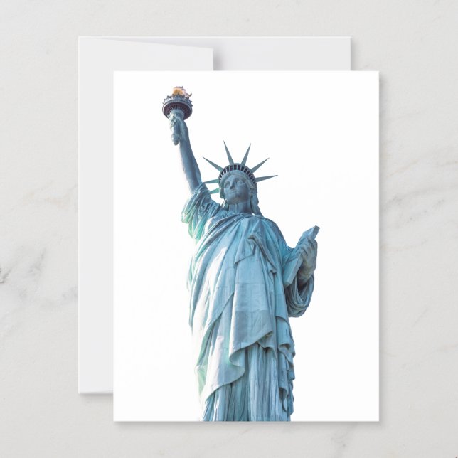 Statue of liberty  magnetic invitation (Front)