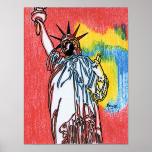 Statue of liberty Marcoart Posters