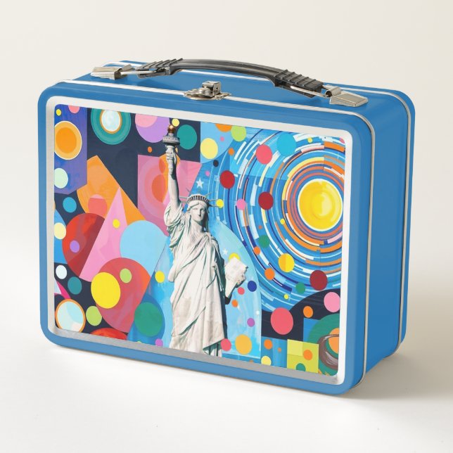 Statue of Liberty Metal Lunch Box (Front)