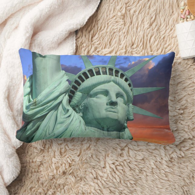 Statue of Liberty National, New York, USA Lumbar Cushion (Blanket)