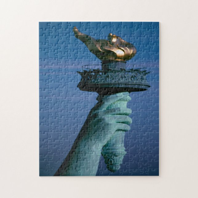 Statue of Liberty New York.Christmas Greetings Jigsaw Puzzle (Vertical)