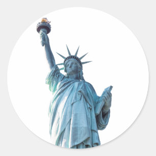Statue of Liberty New York City Classic Round Sticker