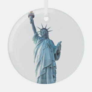Statue of Liberty New York City Glass Tree Decoration
