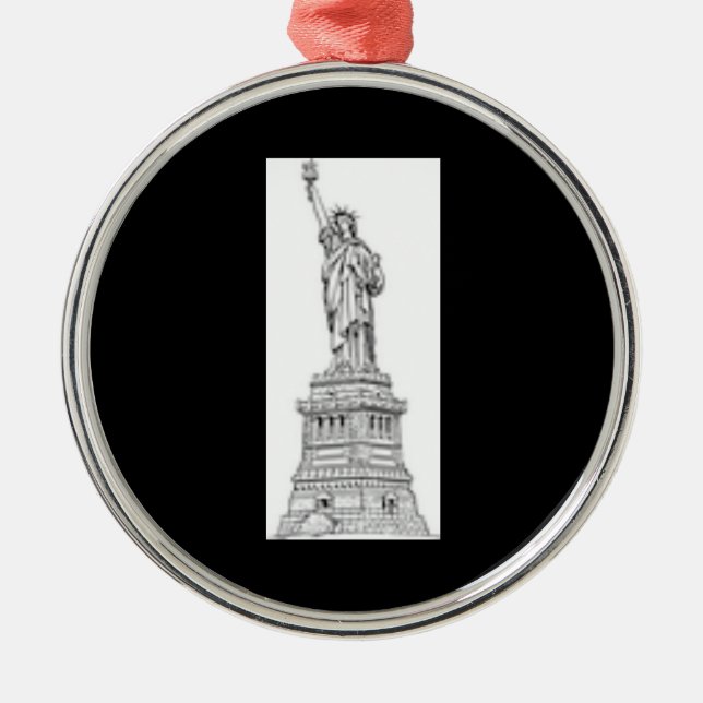 Statue of Liberty New York City Ornament (Front)