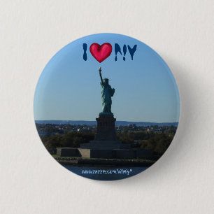 Statue of Liberty New York City photography button