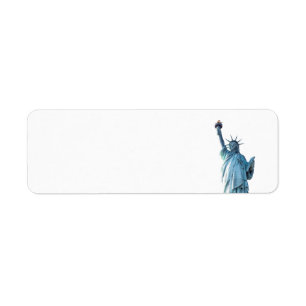 Statue of Liberty New York City Return Address Label
