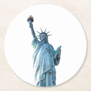 Statue of Liberty New York City Round Paper Coaster